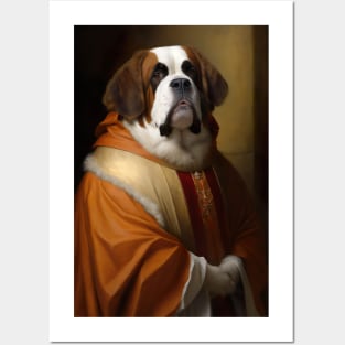 St. Bernard Classic Portrait Posters and Art